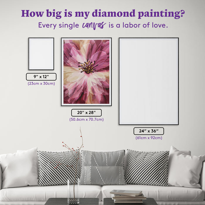 Diamond Painting Fall Into Beauty 20" x 28" (50.6cm x 70.7cm) / Round with 68 Colors including 3 ABs and 3 Fairy Dust Diamonds / 47,288