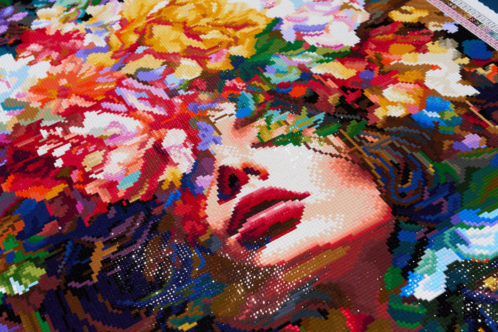 Diamond Painting Falling in Love 22" x 33" (55.8cm x 83.6cm) / Square with 99 Colors including 4 ABs and 2 Fairy Dust Diamonds / 75,264