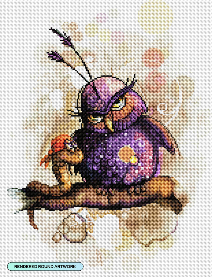 Diamond Painting Faye 17" x 22" (42.7cm x 55.6cm) / Round with 58 Colors including 4 Fairy Dust Diamonds / 31,310
