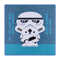 Diamond Painting Galactic Guard (Stormtrooper) - Easy Gem™ Sparkle Boards 9" x 9" (22cm x 22cm) / Round with 5 Colors including 4 Iridescent Diamonds / 2,310