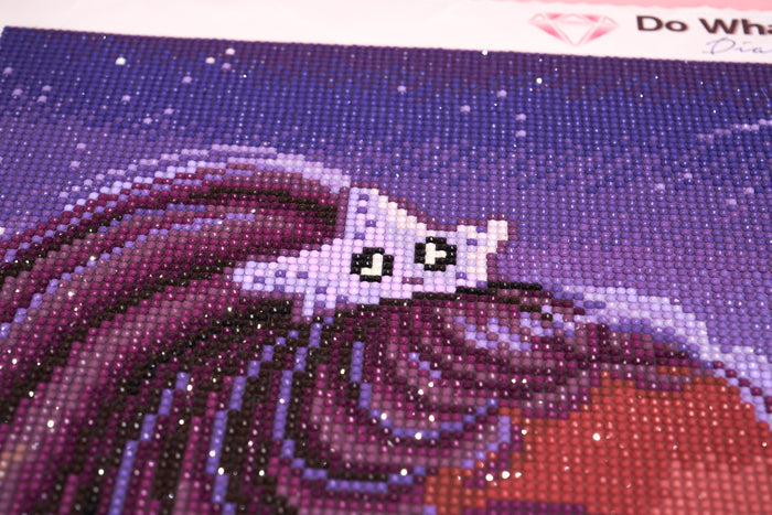 Diamond Painting Galactic Mermaid 22" x 29" (55.8cm x 74cm) / Round with 36 Colors including 3 ABs and 1 Fairy Dust Diamonds / 52,536