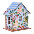Diamond Painting Gem House - Birdie Love 5.5" x 4.1" x 3.1" (14 x 10.5 x 8cm) / Round with 16 colors including 2 Special Diamonds / 2,256