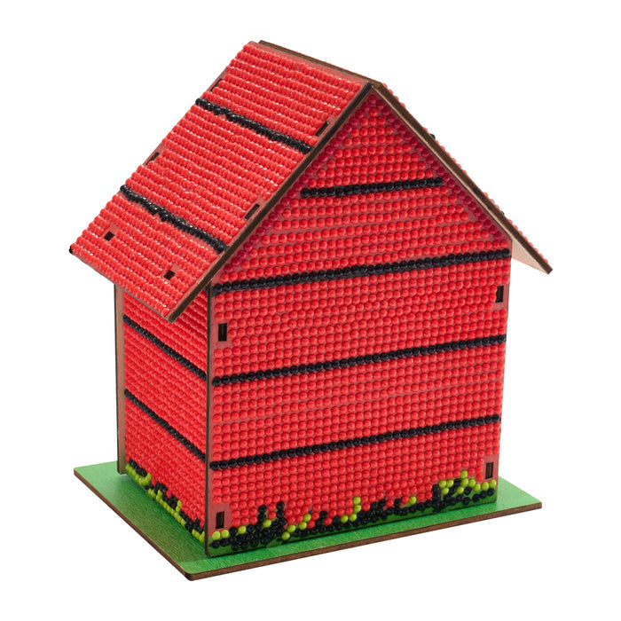 Diamond Painting Gem House - Snoopy™ 5.5" x 4.1" x 3.1" (14 x 10.5 x 8cm) / Round with 6 colors / 5,774