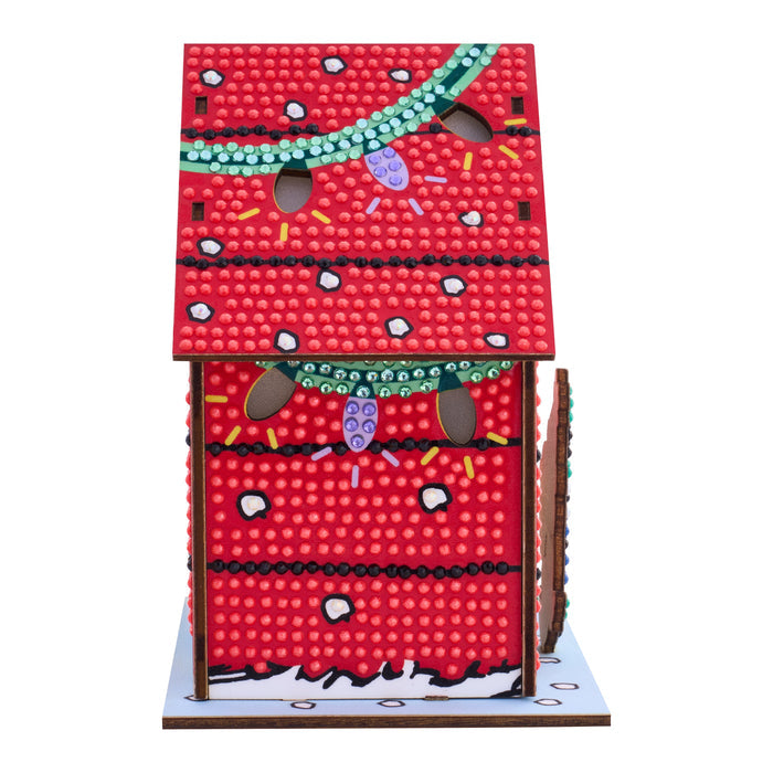 Diamond Painting Gem House - The Peanuts™ Holiday 5.4" x 4.9" x 3" (13.8 x 12.5 x 7.7cm) / Round with 13 colors including 1 AB and 4 Iridescent Diamonds and 4 Fairy Dust Diamonds / 2,965