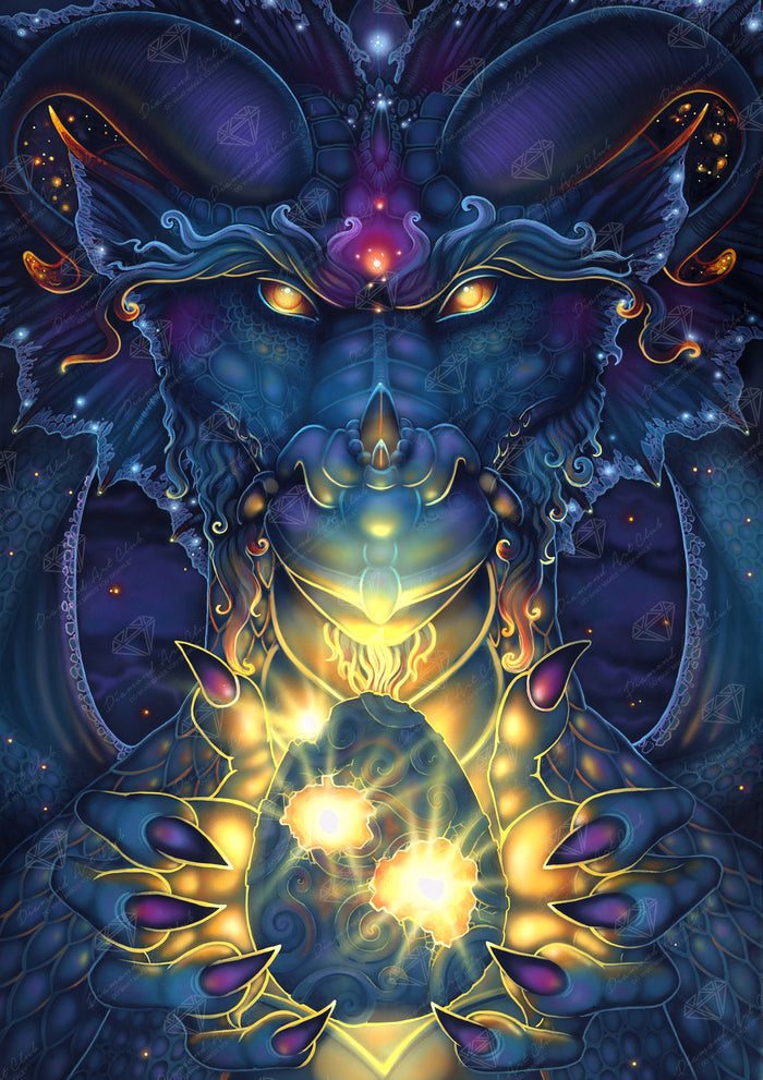 Diamond Painting Gift from the Void 23.6" x 33" (60cm x 85cm) / Square With 55 Colors Including 5 ABs and 1 Fairy Dust Diamonds / 82,181