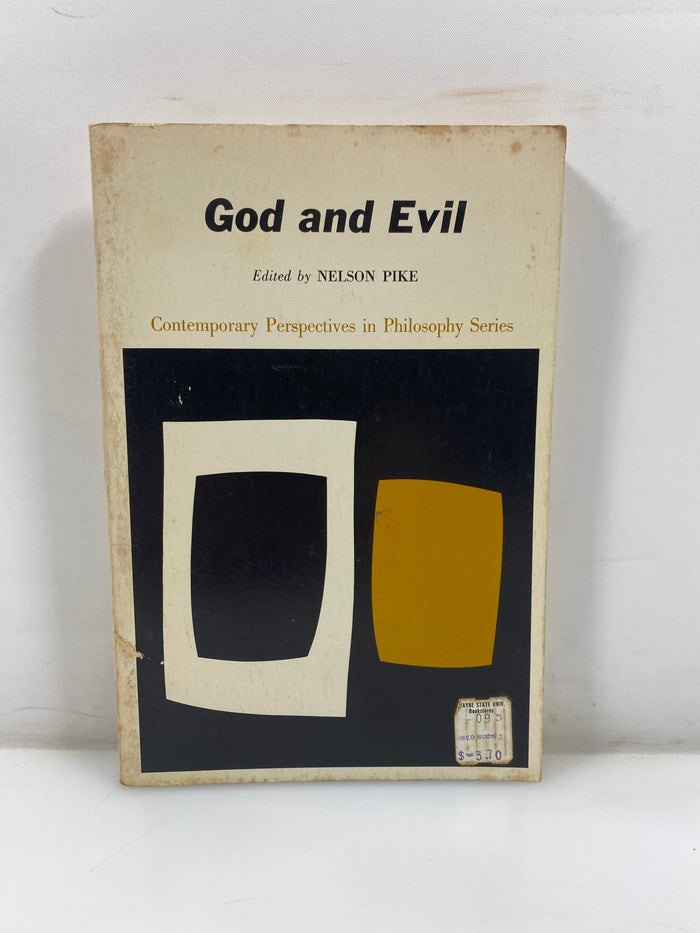 God and Evil by Nelson Pike Contemporary Perspectives in Philosophy 1964 SC