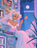 Diamond Painting Goddess Ordering Takeout 25.6" x 33.5" (65cm x 84.9cm) / Square with 57 Colors including 5 ABs and 4 Fairy Dust Diamonds / 89,001
