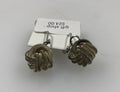 Gold Spring Knot Ball Earrings