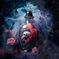 Diamond Painting Goth Amore 25.6" x 25.6" (65cm x 65cm) / Square with 50 Colors including 1 AB and 4 Fairy Dust Diamonds / 68,121