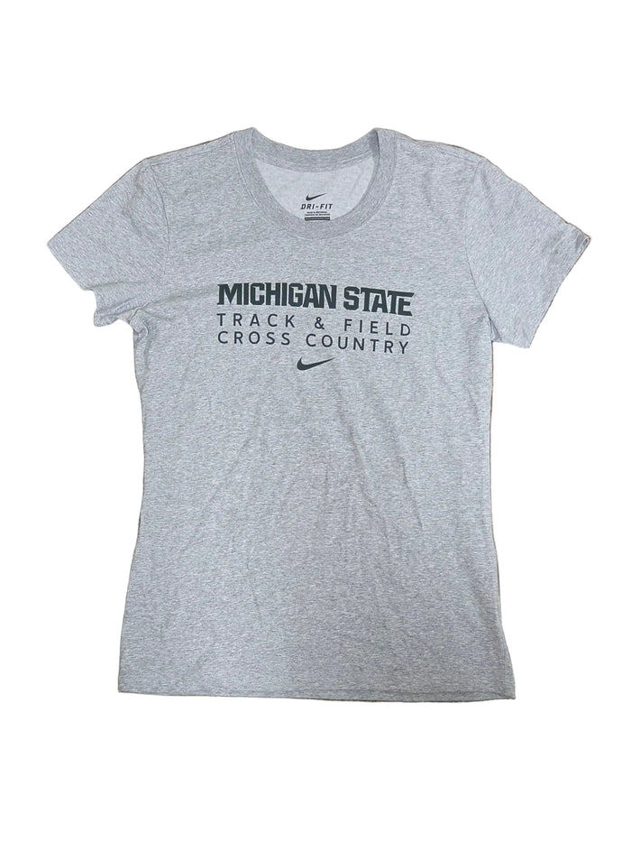 Nike Gray Dri-Fit Track & Field Cross Country T-Shirt Women's Size XL #2