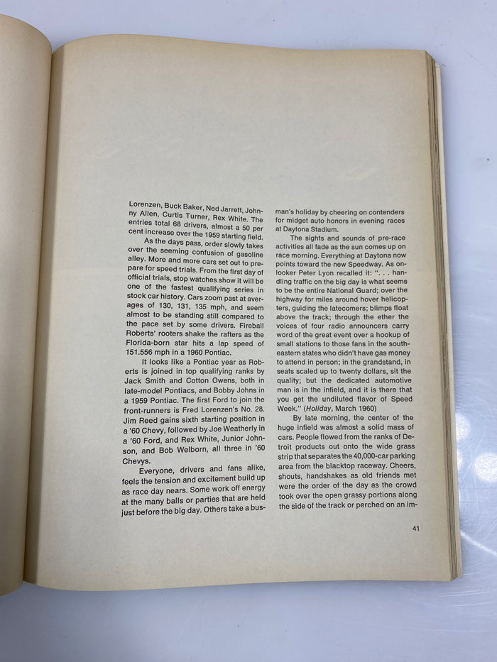 Great Moments in Auto Racing by Stambler 1969 2nd Print SC