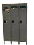 Group of 3 Metal Individual Lockers