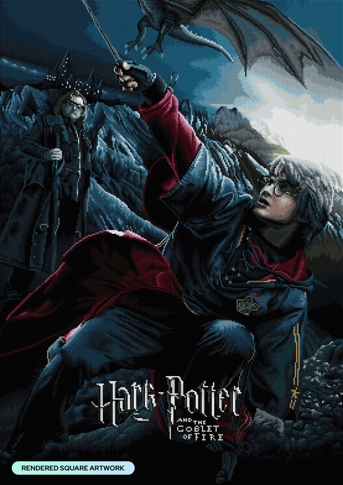 Diamond Painting Harry Potter and the Goblet of Fire™ 27.6" x 39" (70cm x 99cm) / Square With 56 Colors Including 2 ABs and 4 Fairy Dust Diamonds / 111,557