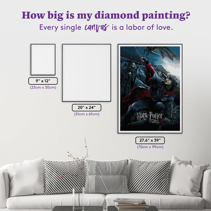 Diamond Painting Harry Potter and the Goblet of Fire™ 27.6" x 39" (70cm x 99cm) / Square With 56 Colors Including 2 ABs and 4 Fairy Dust Diamonds / 111,557