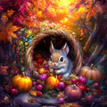 Diamond Painting Harvest Delight 25.6" x 25.6" (65cm x 65cm) / Square with 88 Colors including 4 ABs and 6 Fairy Dust Diamonds / 68,121