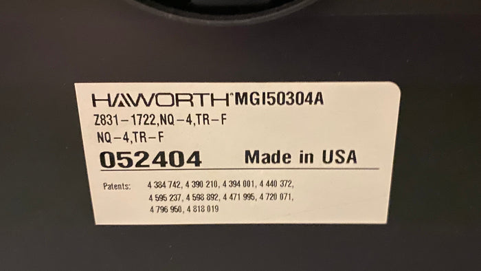 Haworth #052404 Patterned Tan Adjustable Office Chair