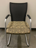 Haworth #060227 Patterned Cushioned Metal Frame Chair