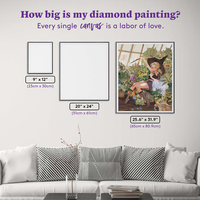 Diamond Painting Haze 25.6" x 31.9" (65cm x 80.9cm) / Square With 91 Colors Including 3 ABs and 4 Fairy Dust Diamonds / 84,825
