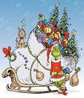 Diamond Painting He Stole Christmas 23.6" x 27.6" (60cm x 70cm) / Square with 18 Colors including 4 Fairy Dust Diamonds / 67,721