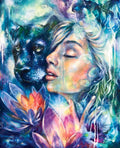 Diamond Painting Healer of the Earth 22" x 27" (55.6cm x 68.8cm) / Round with 63 Colors including 2 ABs and 2 Fairy Dust Diamonds / 50,500