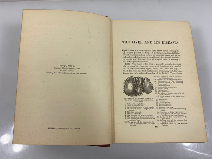 Health Knowledge Corish Vol. II Domestic Health Society 1922