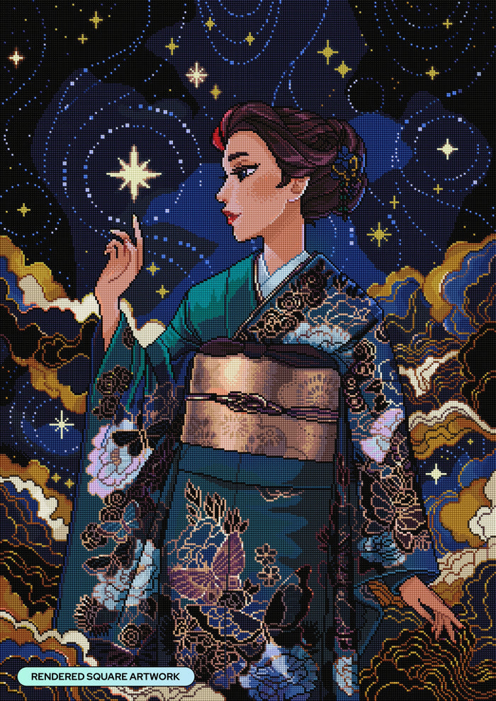 Diamond Painting Hear Them Whisper 25.6" x 36.2" (65cm x 91.8cm) / Square with 54 Colors including 1 AB and 1 Electro Diamond and 3 Iridescent Diamonds and 3 Fairy Dust Diamonds / 96,309