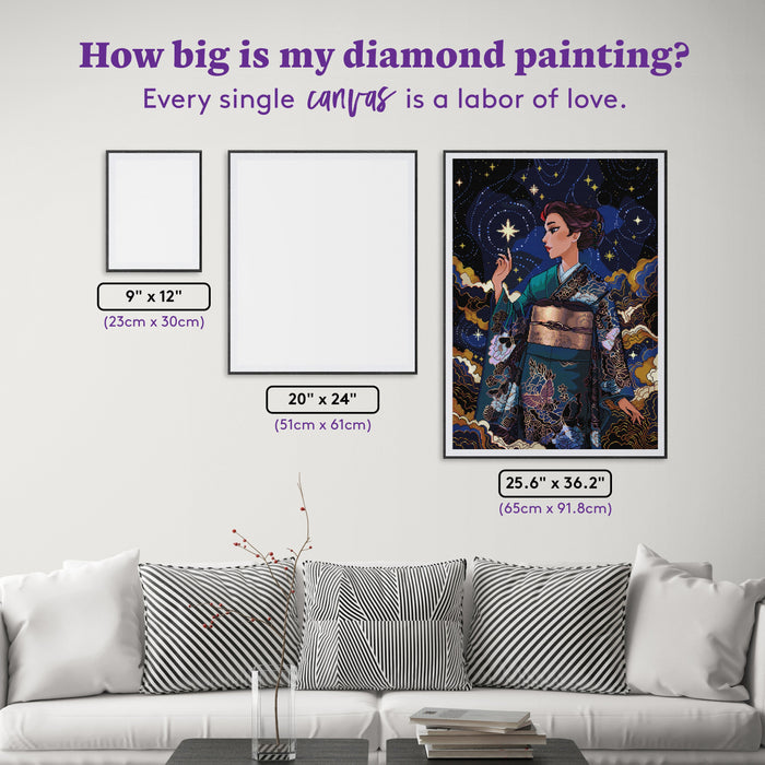 Diamond Painting Hear Them Whisper 25.6" x 36.2" (65cm x 91.8cm) / Square with 54 Colors including 1 AB and 1 Electro Diamond and 3 Iridescent Diamonds and 3 Fairy Dust Diamonds / 96,309