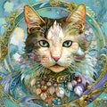Diamond Painting Heavenly Gems 25.6" x 25.6" (65cm x 65cm) / Square With 55 Colors Including 2 ABs and 2 Fairy Dust Diamonds / 68,121