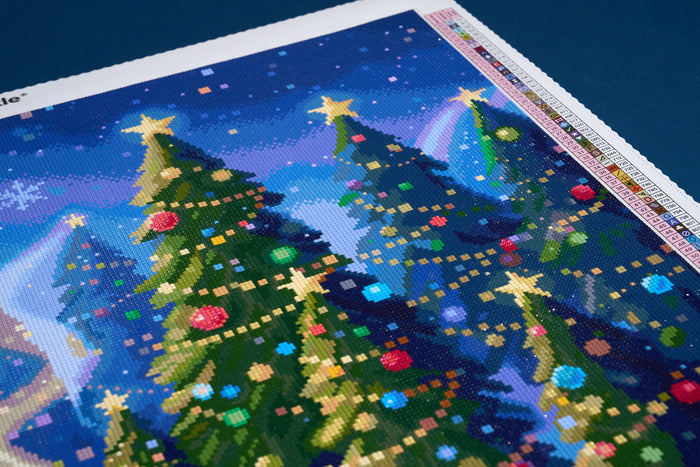 Diamond Painting Hedgehog Holiday 31.9" x 25.6" (80.9cm x 65cm) / Square with 100 Colors including 3 ABs and 5 Fairy Dust Diamonds / 84,825