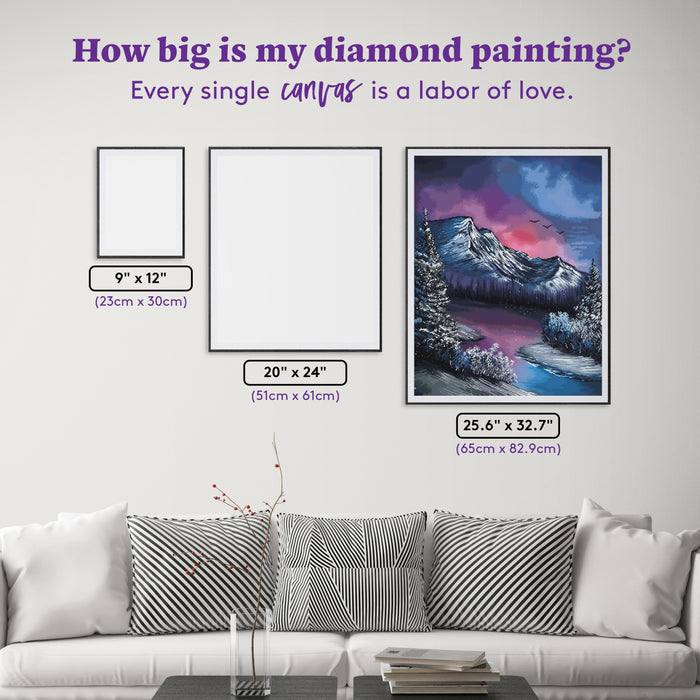 Diamond Painting Hidden Paradise 25.6" x 32.7" (65cm x 82.9cm) / Square with 48 Colors including 2 ABs and 2 Fairy Dust Diamonds / 86,913