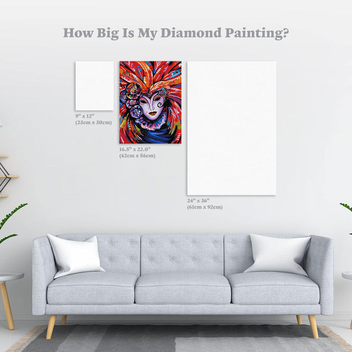 Diamond Painting Hidden 16.5" x 22.0" (42cm x 56cm) / Square with 35 Colors / 36,303