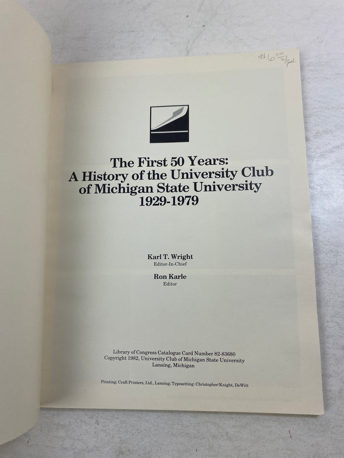 History of MSU University Club 1929-1982 SC