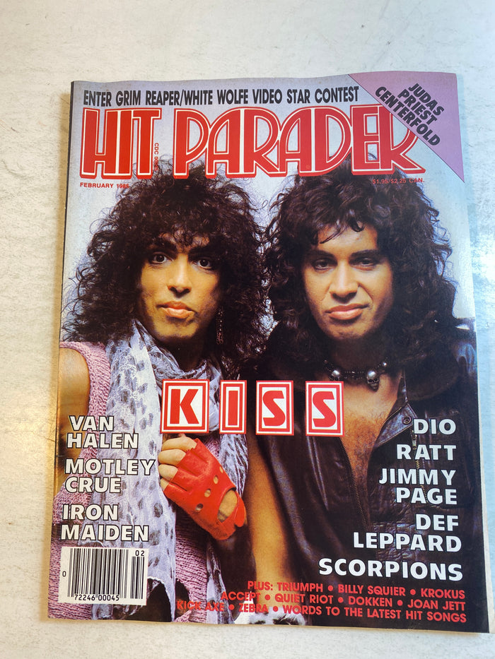 Hit Parader Magazine February 1985 Kiss