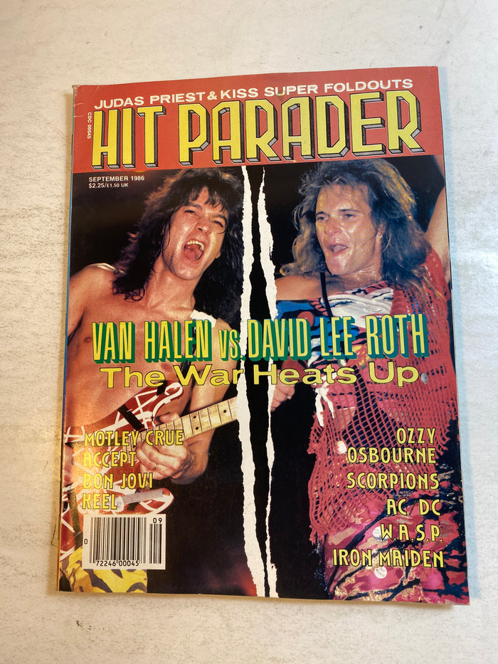 Hit Parader Magazine September 1986 Van Halen David Lee Roth