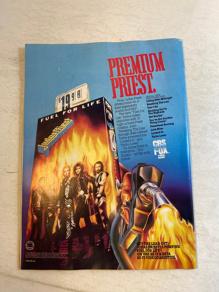 Hit Parader Magazine September 1986 Van Halen David Lee Roth