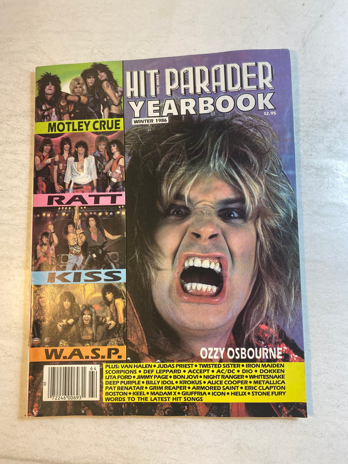 Hit Parader Yearbook Winter 1986 Ozzy Osbourne