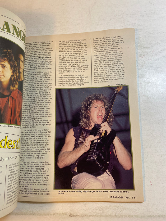 Hit Parader Yearbook Winter 1986 Ozzy Osbourne