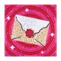 Diamond Painting Hogwarts Acceptance Letter - Easy Gem™ Sparkle Boards 6" x 6" (15cm x 15cm) / Round with 5 Colors including 5 Iridescent Diamonds / 816