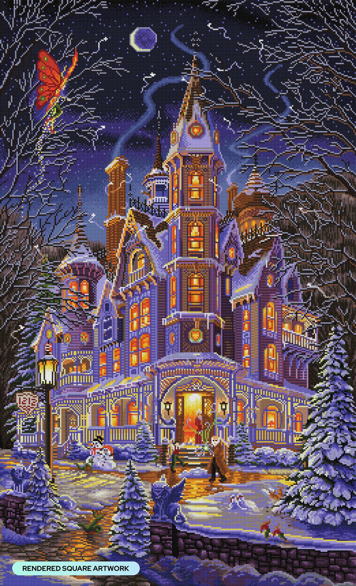 Diamond Painting Home Is Where the Magic Is 25.6" x 42.1" (65cm x 107cm) / Square with 58 Colors including 3 ABs and 1 Fairy Dust Diamonds / 111,969