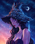 Diamond Painting Home of the Coven 22" x 28" (55.8cm x 70.7cm) / Square with 63 Colors including 3 ABs and 3 Fairy Dust Diamonds / 63,616
