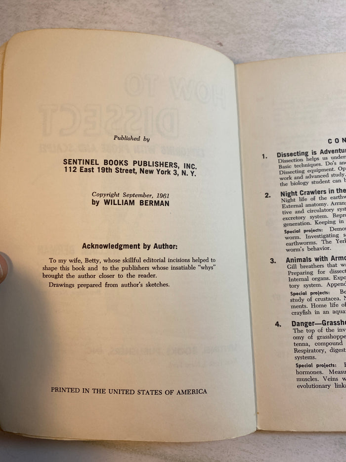How to Dissect Exploring with Probe and Scalpel 1961