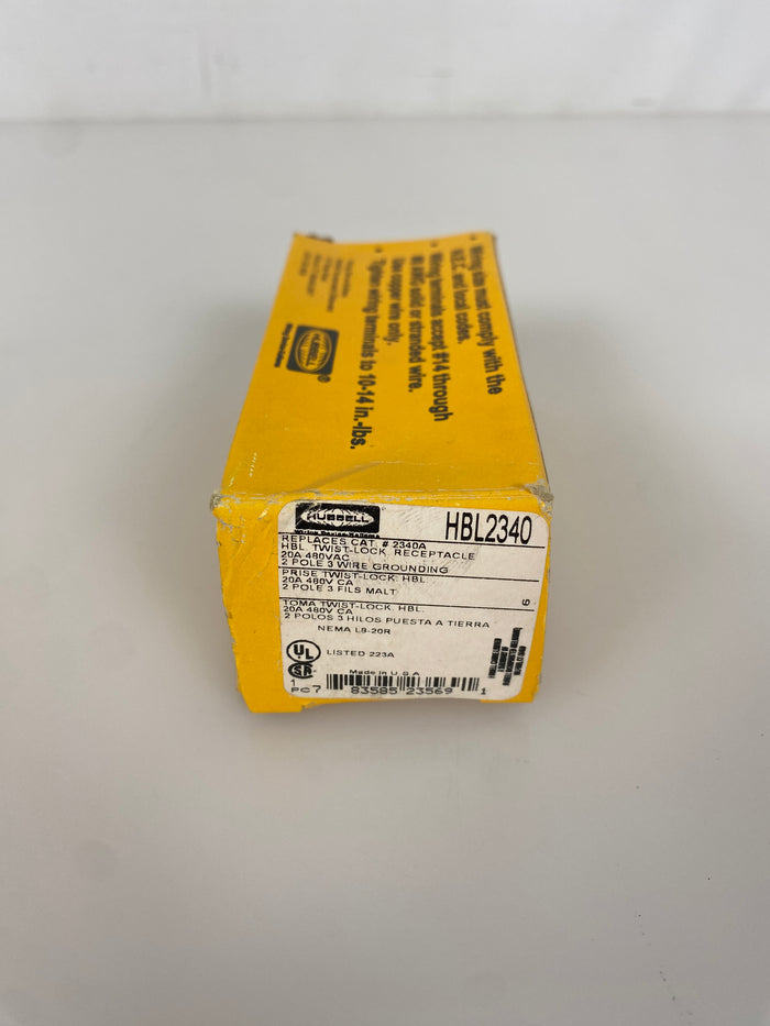 Hubbell HBL2340 Twist Lock Receptacle
