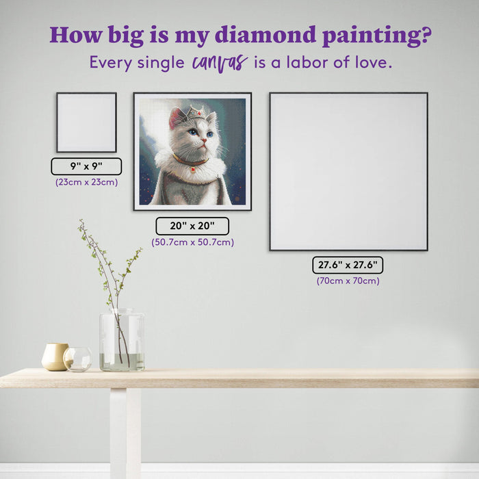 Diamond Painting In Charge 20" x 20" (50.7cm x 50.7cm) / Round with 48 Colors including 4 ABs and 1 Fairy Dust Diamonds / 32,761