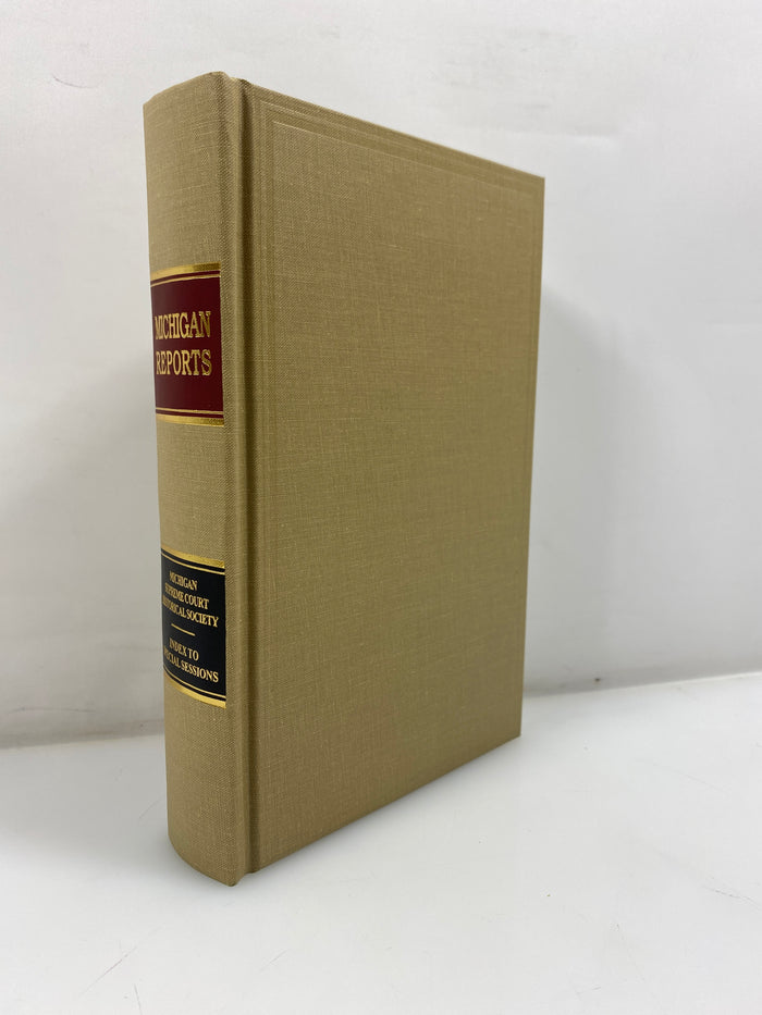 Index to Special Sessions of the Michigan Supreme Court 2004 HC