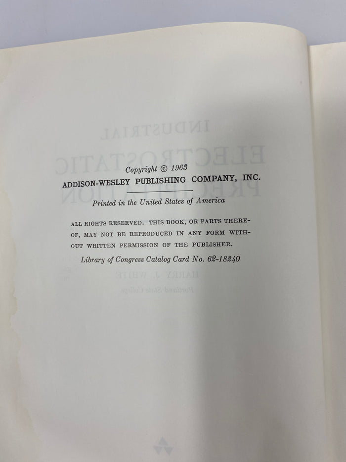 Industrial Electrostatic Precipitation by White 1963 HC