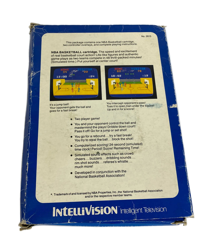 Intellivision NBA Basketball Video Game