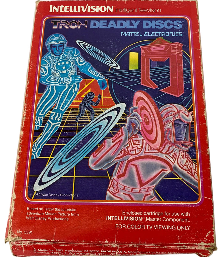 Intellivision Tron Deadly Discs Video Game