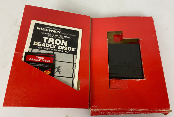 Intellivision Tron Deadly Discs Video Game