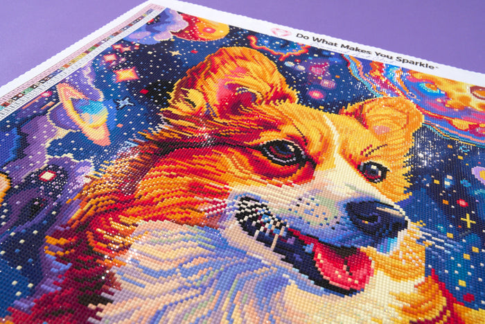 Diamond Painting Interstellar Tail Wagger 22" x 28" (55.8cm x 70.7cm) / Square with 79 Colors including 5 ABs and 3 Fairy Dust Diamonds / 63,616