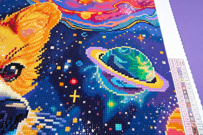 Diamond Painting Interstellar Tail Wagger 22" x 28" (55.8cm x 70.7cm) / Square with 79 Colors including 5 ABs and 3 Fairy Dust Diamonds / 63,616